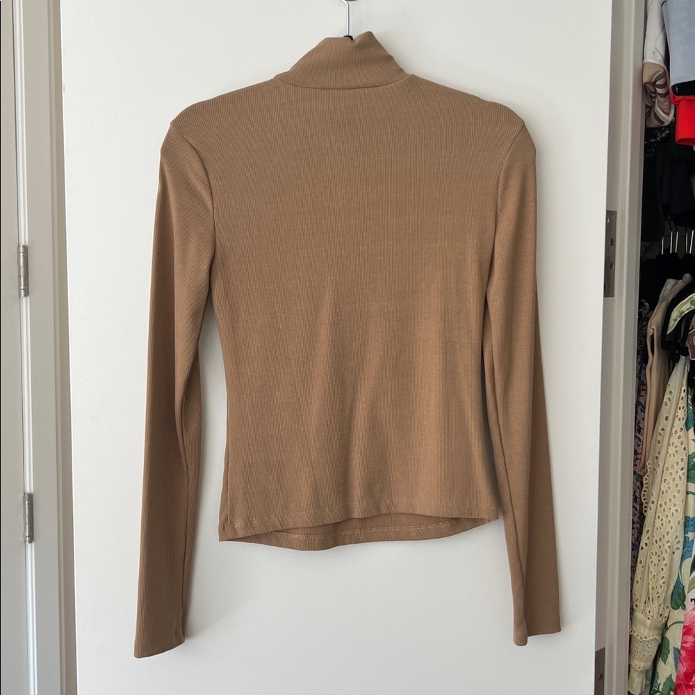 Tan Ribbed Knit Top - Picture 6 of 6